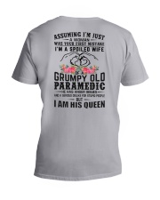 Paramedic's Wife: I am his Queen V-Neck T-Shirt thumbnail