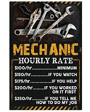 Mechanic's Hourly Rate 11x17 Poster front