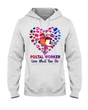 Postal Worker Love what you do Hooded Sweatshirt tile