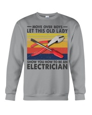 Old Lady will show how to be a Electrician Crewneck Sweatshirt thumbnail