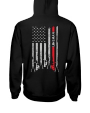 Proud American Lineman Flag Hooded Sweatshirt thumbnail