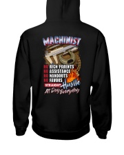 Machinist: Straight hustle all day every day Hooded Sweatshirt thumbnail