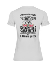 Carpenter's Wife: I am his Queen Premium Fit Ladies Tee thumbnail