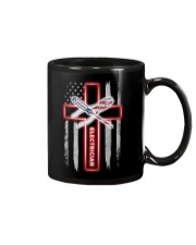 Proud American Electrician Flag Mug tile