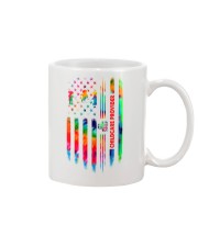Proud Childcare Provider Tie Dye US Flag Mug thumbnail