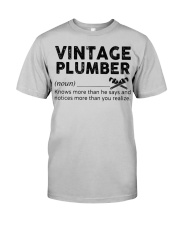 Vintage Plumber Classic T-Shirt front
