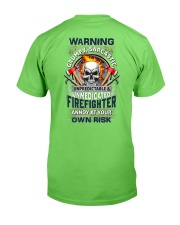 Sarcastic Firefighter Classic T-Shirt back