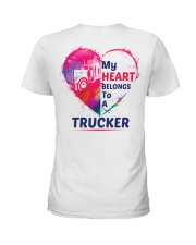 My heart belongs to my Trucker Ladies T-Shirt tile