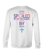 Protected by God and Mechanic Crewneck Sweatshirt thumbnail