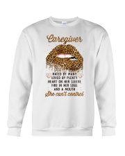 Caregiver: Mouth I can't control Crewneck Sweatshirt thumbnail