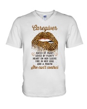 Caregiver: Mouth I can't control V-Neck T-Shirt thumbnail