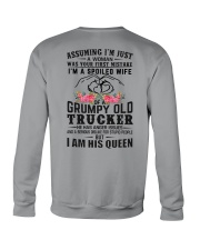 Trucker's Wife: I am his Queen Crewneck Sweatshirt thumbnail