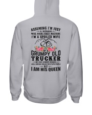 Trucker's Wife: I am his Queen Hooded Sweatshirt thumbnail
