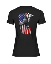 Medical Assistant US Flag Premium Fit Ladies Tee tile