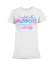 Vet Tech Created with a Purpose Premium Fit Ladies Tee thumbnail
