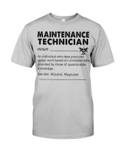 maintenance Technician dictionary Classic T-Shirt front