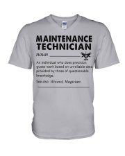 maintenance Technician dictionary V-Neck T-Shirt thumbnail