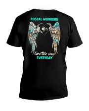 Postal Workers earn their wings everyday V-Neck T-Shirt tile