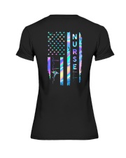 Nurse US Flag Premium Fit Ladies Tee thumbnail