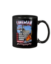 Lineman: Straight hustle all day every day Mug thumbnail