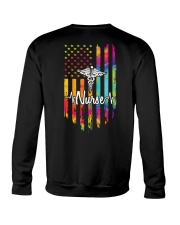 Nurse US Flag Crewneck Sweatshirt thumbnail