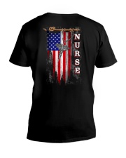 Proud American Nurse V-Neck T-Shirt thumbnail