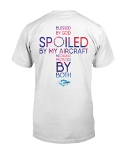 Protected by God and Aircraft Mechanic Classic T-Shirt back