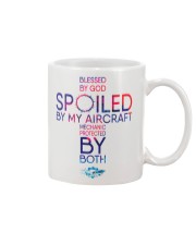 Protected by God and Aircraft Mechanic Mug thumbnail