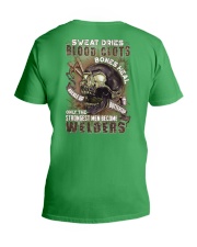 Strongest men become Welders V-Neck T-Shirt thumbnail