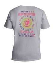 I was born to be a Childcare Provider V-Neck T-Shirt thumbnail