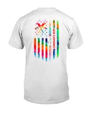 Lineman's Wife Tie Dye US Flag Classic T-Shirt thumbnail