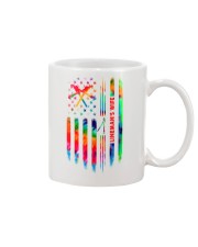 Lineman's Wife Tie Dye US Flag Mug thumbnail