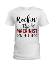 Rockin the Machinist Wife Life Ladies T-Shirt tile