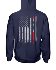 Proud American Electrician Flag Hooded Sweatshirt tile