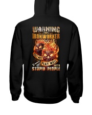 Ironworker: Warning for Stupid People Hooded Sweatshirt thumbnail