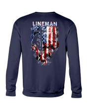 Proud American Lineman Crewneck Sweatshirt thumbnail