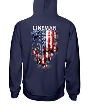 Proud American Lineman Hooded Sweatshirt back