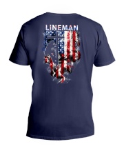 Proud American Lineman V-Neck T-Shirt thumbnail