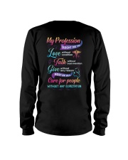 Being a CNA taught me to love talk give and care Long Sleeve Tee tile