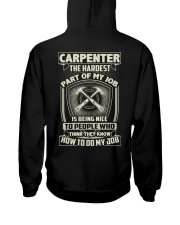 Carpenter: Hardest part of my job Hooded Sweatshirt thumbnail