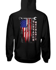 Proud American Elevator Mechanic Flag Hooded Sweatshirt thumbnail