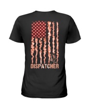 Proud American Dispatcher Flag Ladies T-Shirt thumbnail