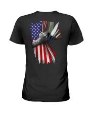 Chef US Flag Ladies T-Shirt tile
