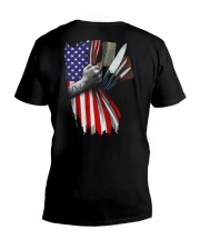 Chef US Flag V-Neck T-Shirt tile