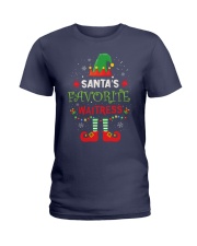 Santa's Favorite Waitress Ladies T-Shirt thumbnail