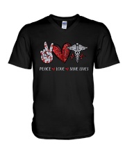 Proud Nurse V-Neck T-Shirt tile