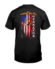 Proud American Operator Flag Classic T-Shirt back