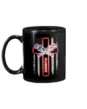 Proud American Plumber Flag Mug tile