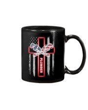 Proud American Plumber Flag Mug tile