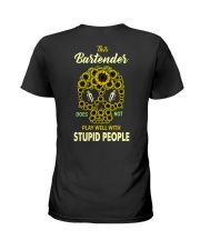 Bartender doesn't Play with Stupid People Ladies T-Shirt thumbnail